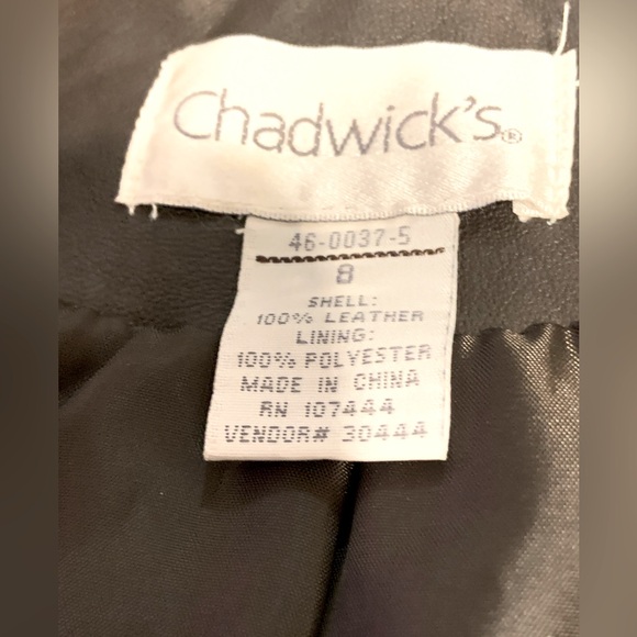 Chadwick’s Butter Soft 100% Leather  Button Blazer with Vented Sleeves. Size 8. - Picture 5 of 5